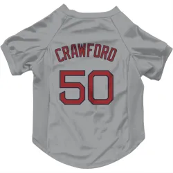 Boston Red Sox Kutter Crawford Gray Pet Jersey for Dog & Cat