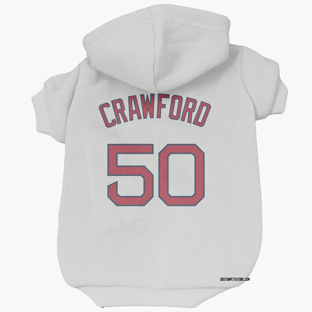 Boston Red Sox Kutter Crawford White Pet Hoodie for Dog & Cat