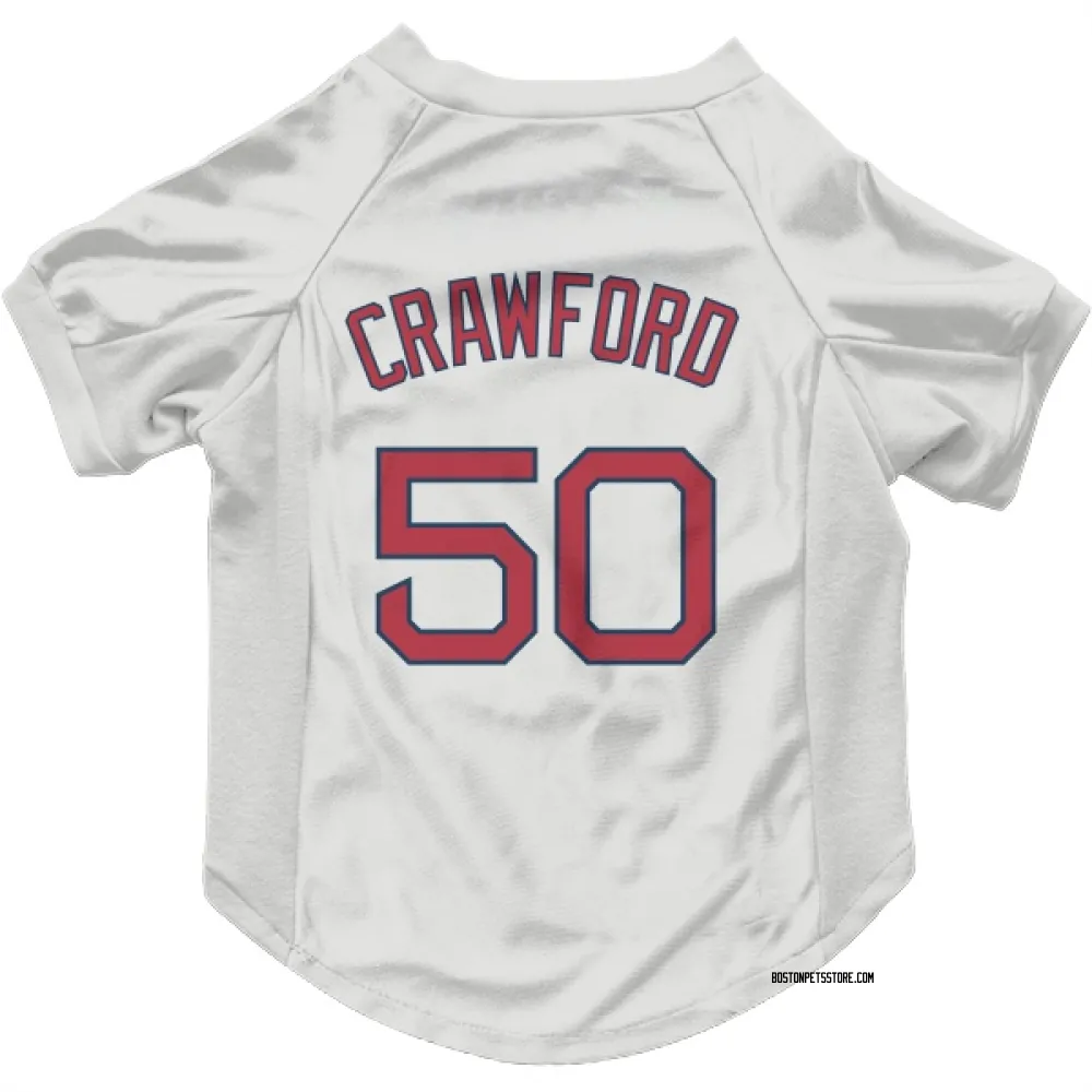 Boston Red Sox Kutter Crawford White Pet Jersey for Dog & Cat