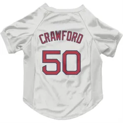 Boston Red Sox Kutter Crawford White Pet Jersey for Dog & Cat