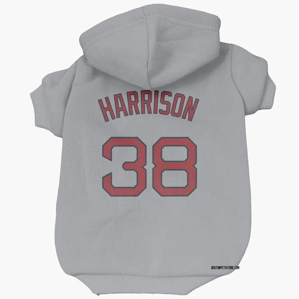 Boston Red Sox Kyle Harrison Gray Pet Hoodie for Dog & Cat