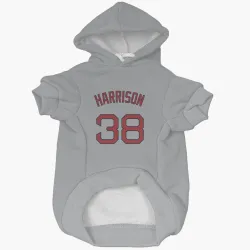 Boston Red Sox Kyle Harrison Gray Pet Hoodie for Dog & Cat