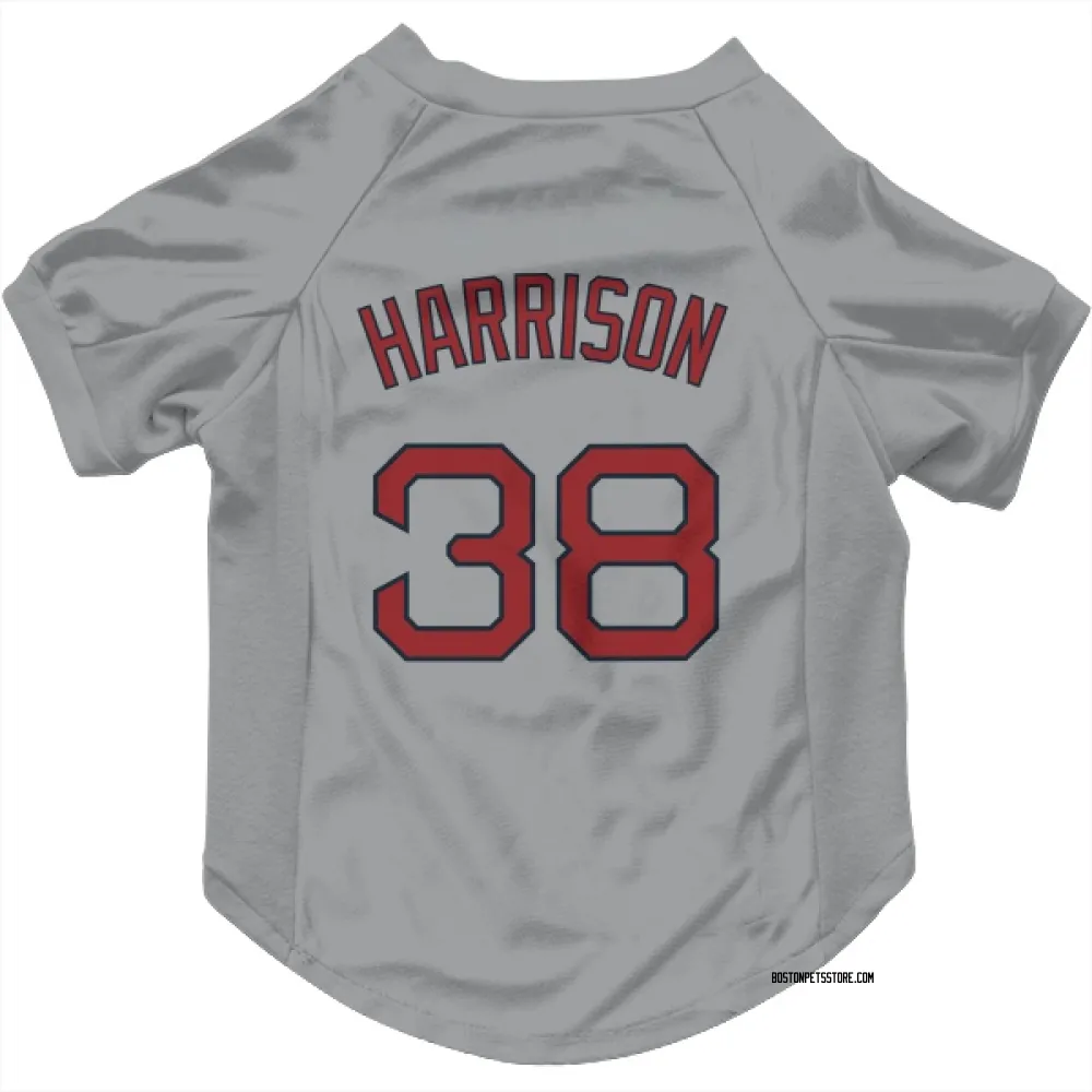 Boston Red Sox Kyle Harrison Gray Pet Jersey for Dog & Cat