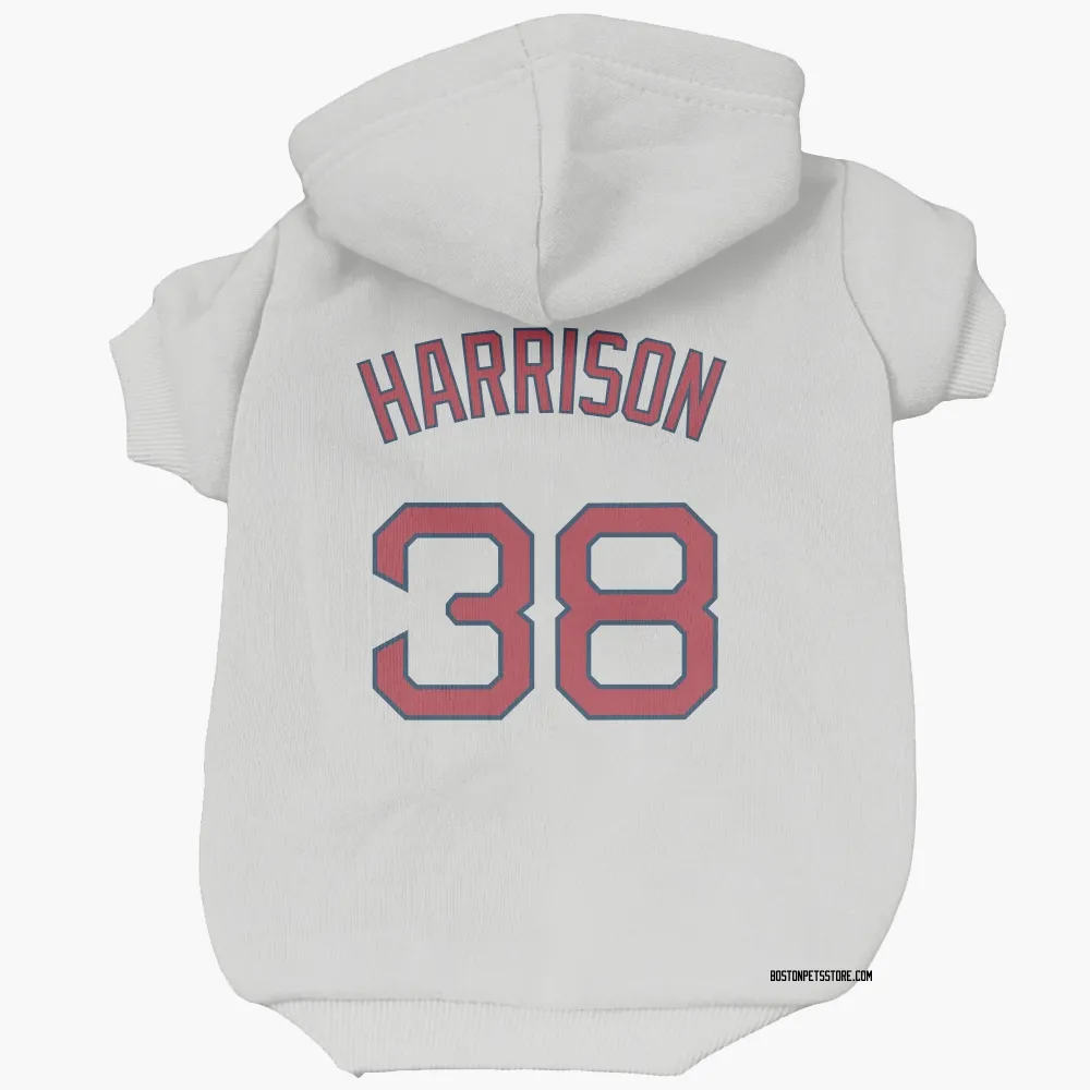 Boston Red Sox Kyle Harrison White Pet Hoodie for Dog & Cat