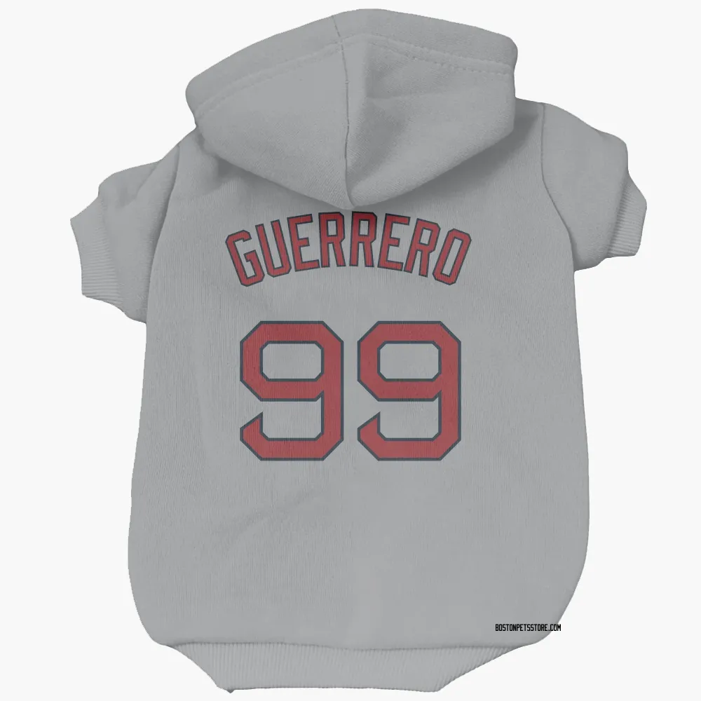 Boston Red Sox Luis Guerrero Gray Pet Hoodie for Dog & Cat