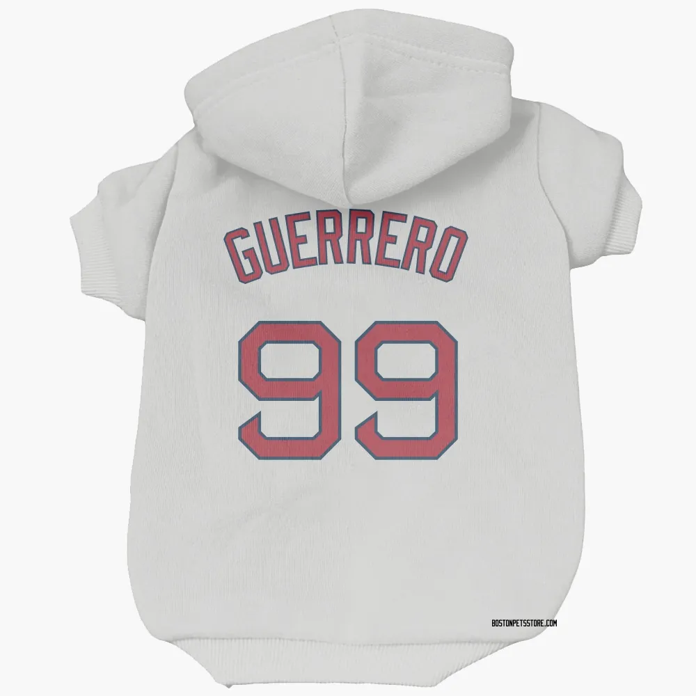 Boston Red Sox Luis Guerrero White Pet Hoodie for Dog & Cat