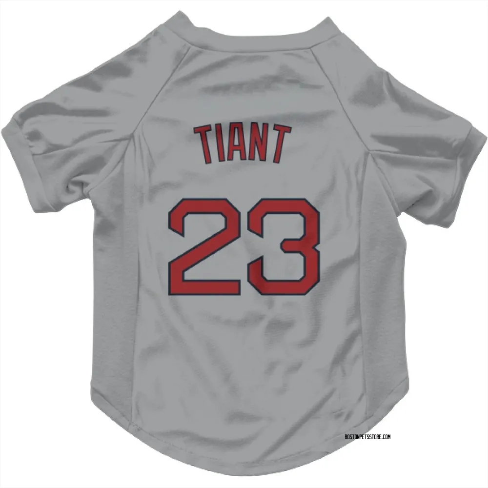 Boston Red Sox Luis Tiant Gray Pet Jersey for Dog & Cat