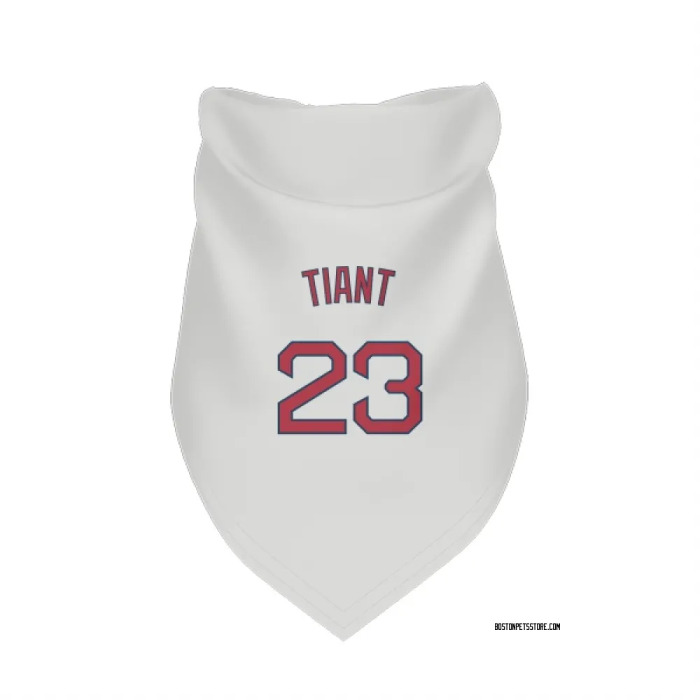 Boston Red Sox Luis Tiant White Pet Bandana for Dog & Cat