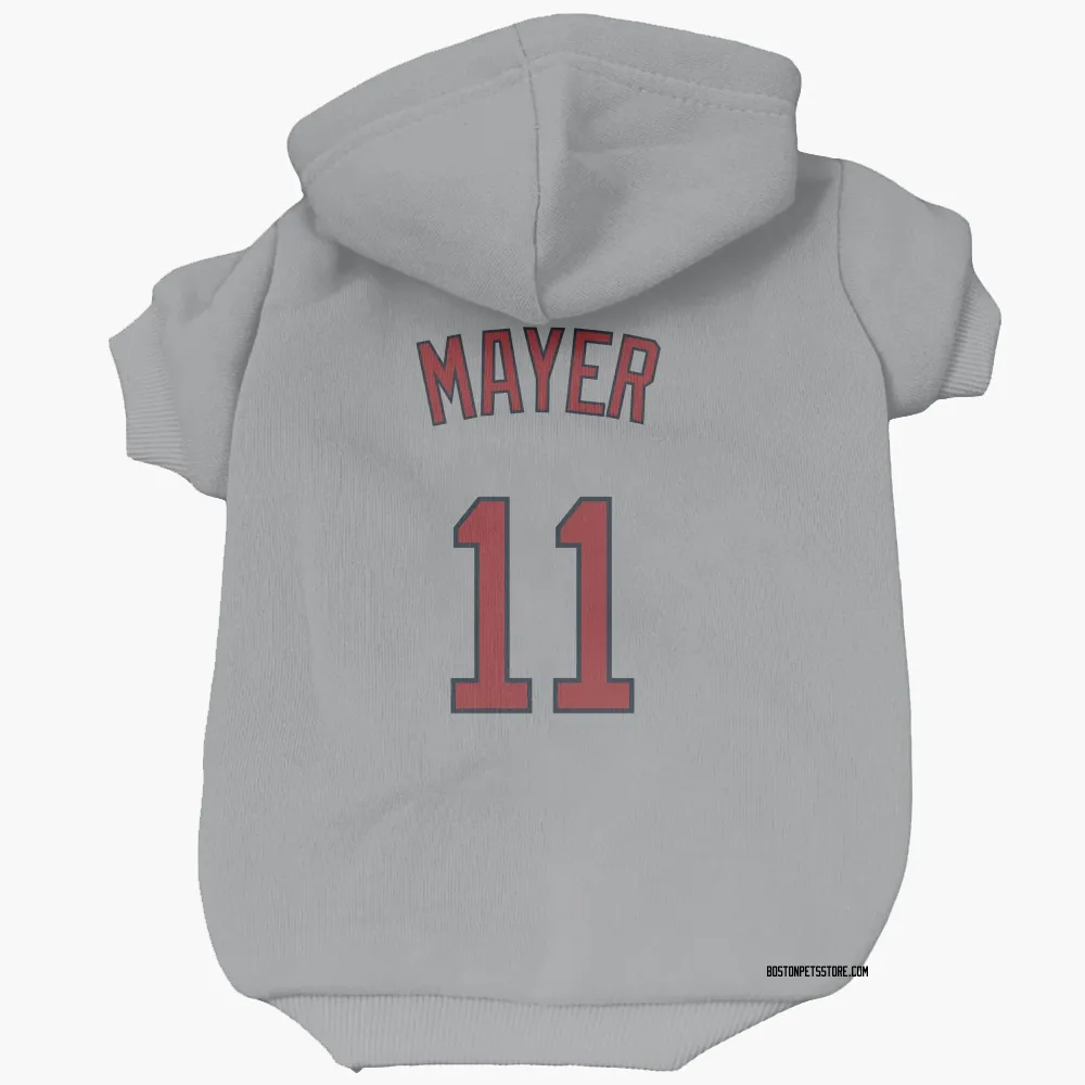 Boston Red Sox Marcelo Mayer Gray Pet Hoodie for Dog & Cat