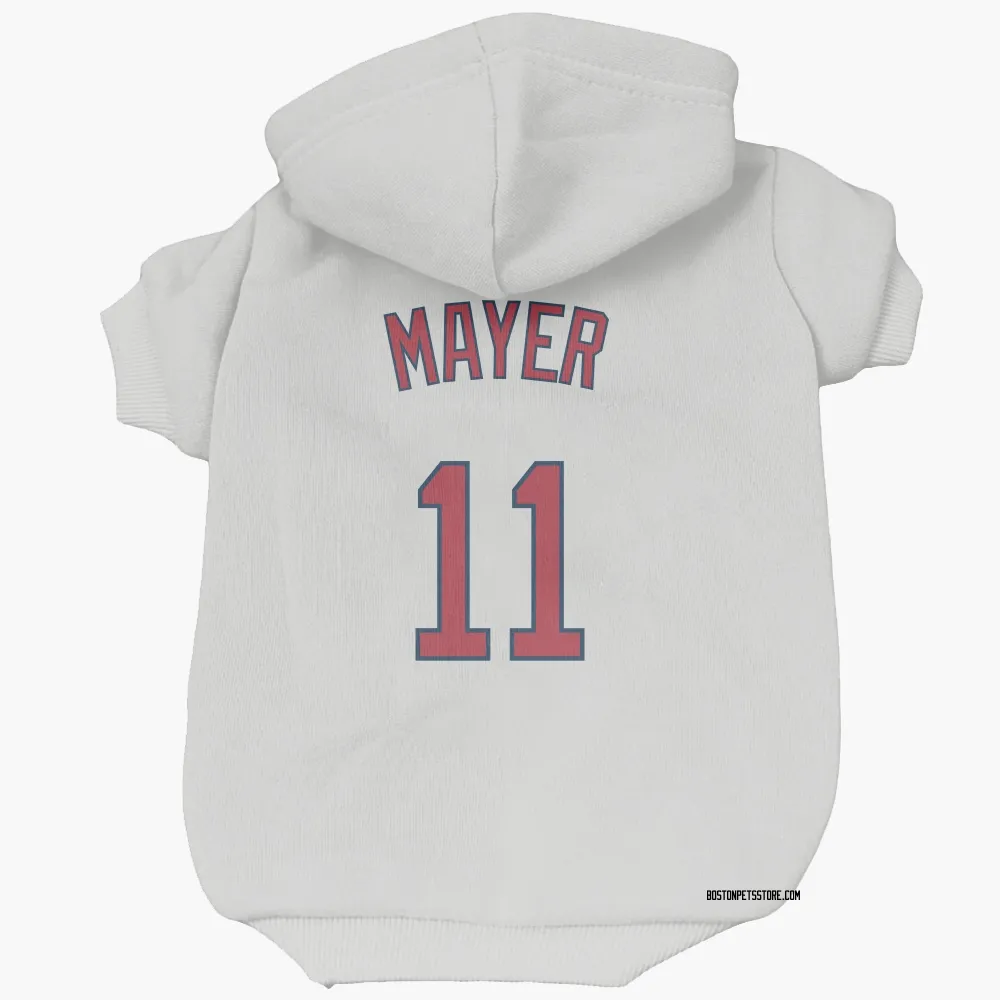 Boston Red Sox Marcelo Mayer White Pet Hoodie for Dog & Cat