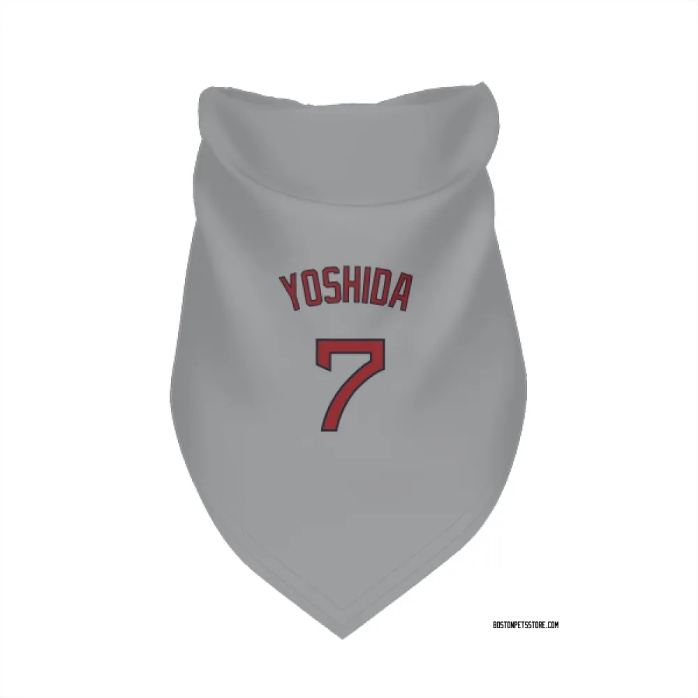 Boston Red Sox Masataka Yoshida Gray Pet Bandana for Dog & Cat