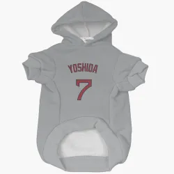 Boston Red Sox Masataka Yoshida Gray Pet Hoodie for Dog & Cat
