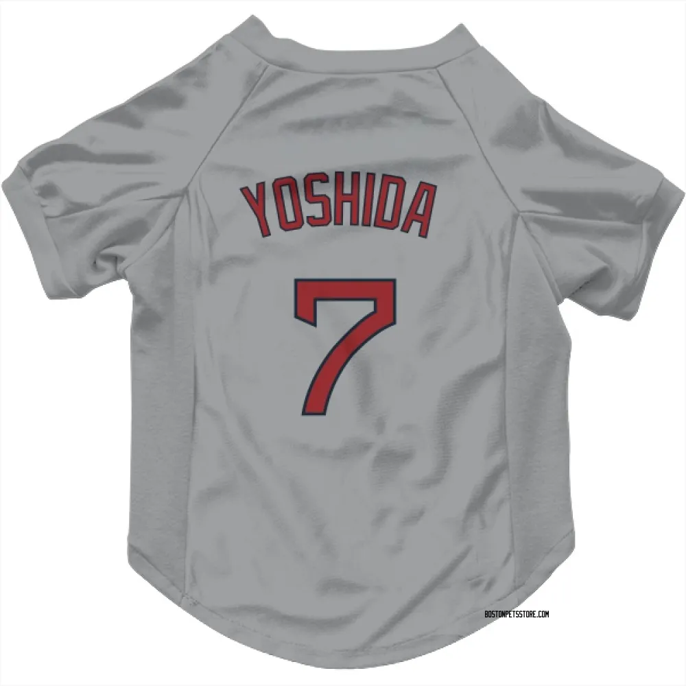 Boston Red Sox Masataka Yoshida Gray Pet Jersey for Dog & Cat