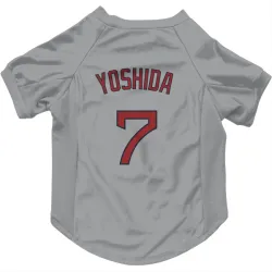 Boston Red Sox Masataka Yoshida Gray Pet Jersey for Dog & Cat