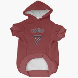 Boston Red Sox Masataka Yoshida Red Pet Hoodie for Dog & Cat