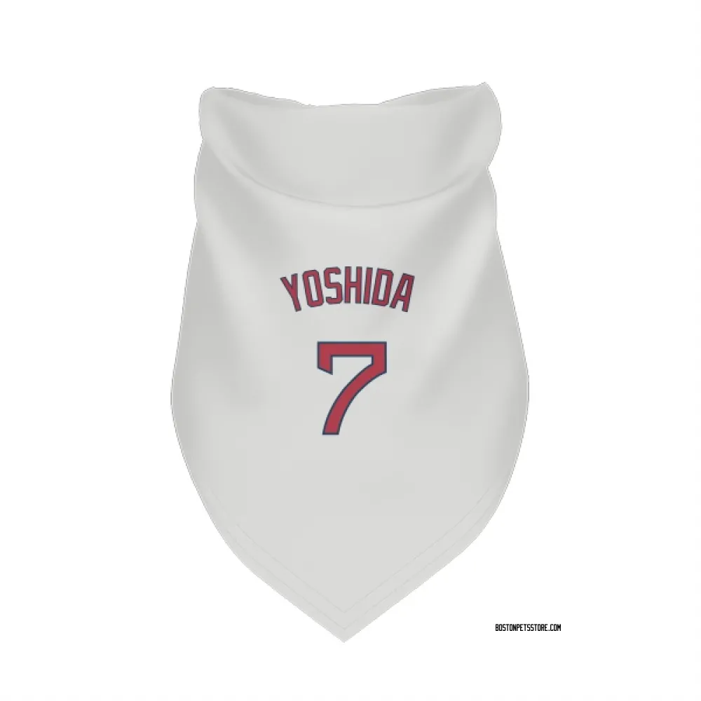 Boston Red Sox Masataka Yoshida White Pet Bandana for Dog & Cat