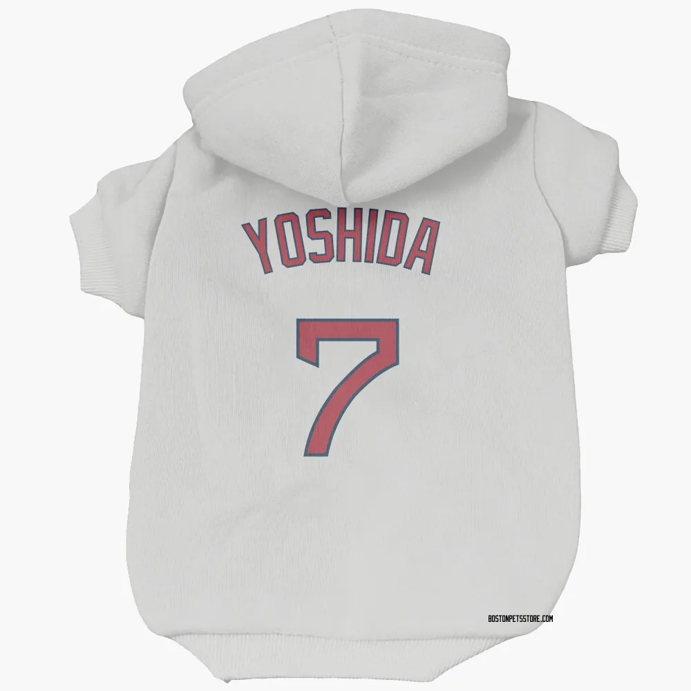 Boston Red Sox Masataka Yoshida White Pet Hoodie for Dog & Cat