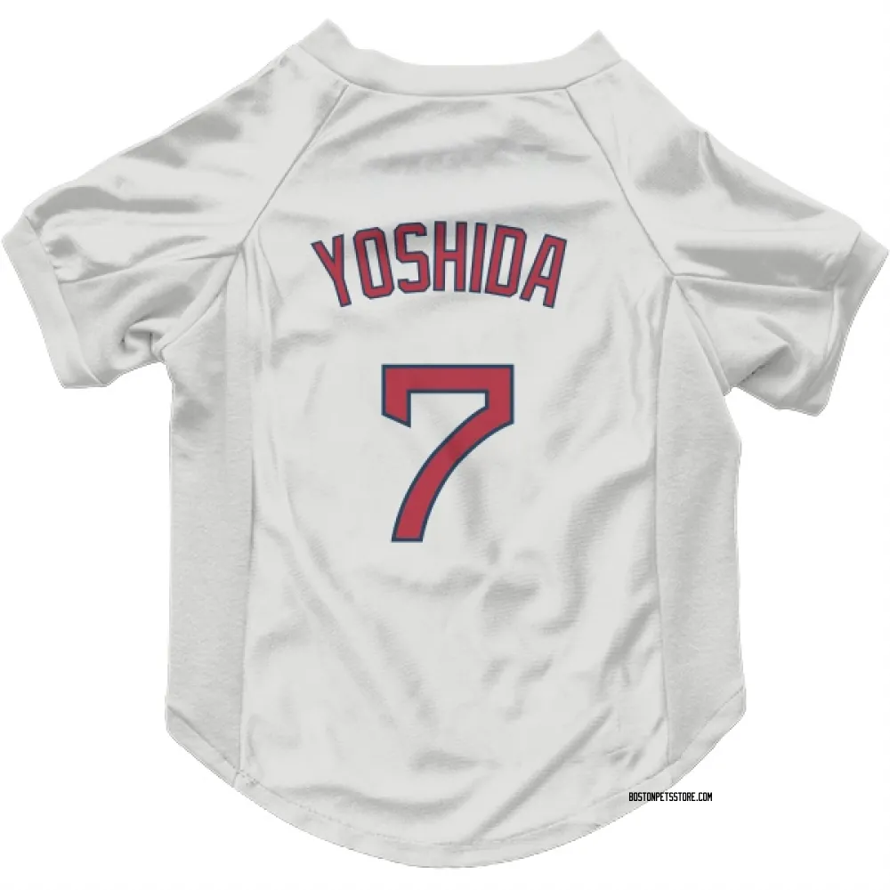 Boston Red Sox Masataka Yoshida White Pet Jersey for Dog & Cat