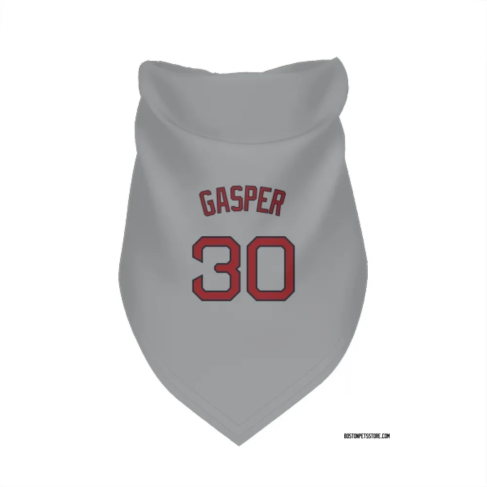 Boston Red Sox Mickey Gasper Gray Pet Bandana for Dog & Cat