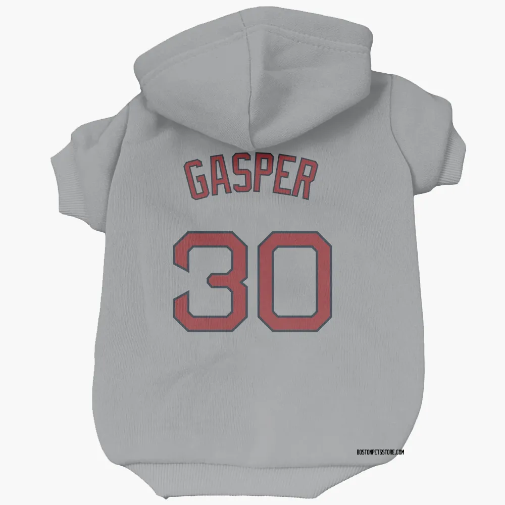 Boston Red Sox Mickey Gasper Gray Pet Hoodie for Dog & Cat