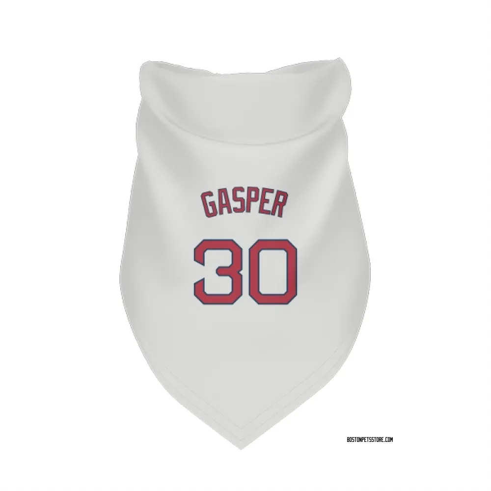 Boston Red Sox Mickey Gasper White Pet Bandana for Dog & Cat
