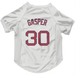 Boston Red Sox Mickey Gasper White Pet Jersey for Dog & Cat