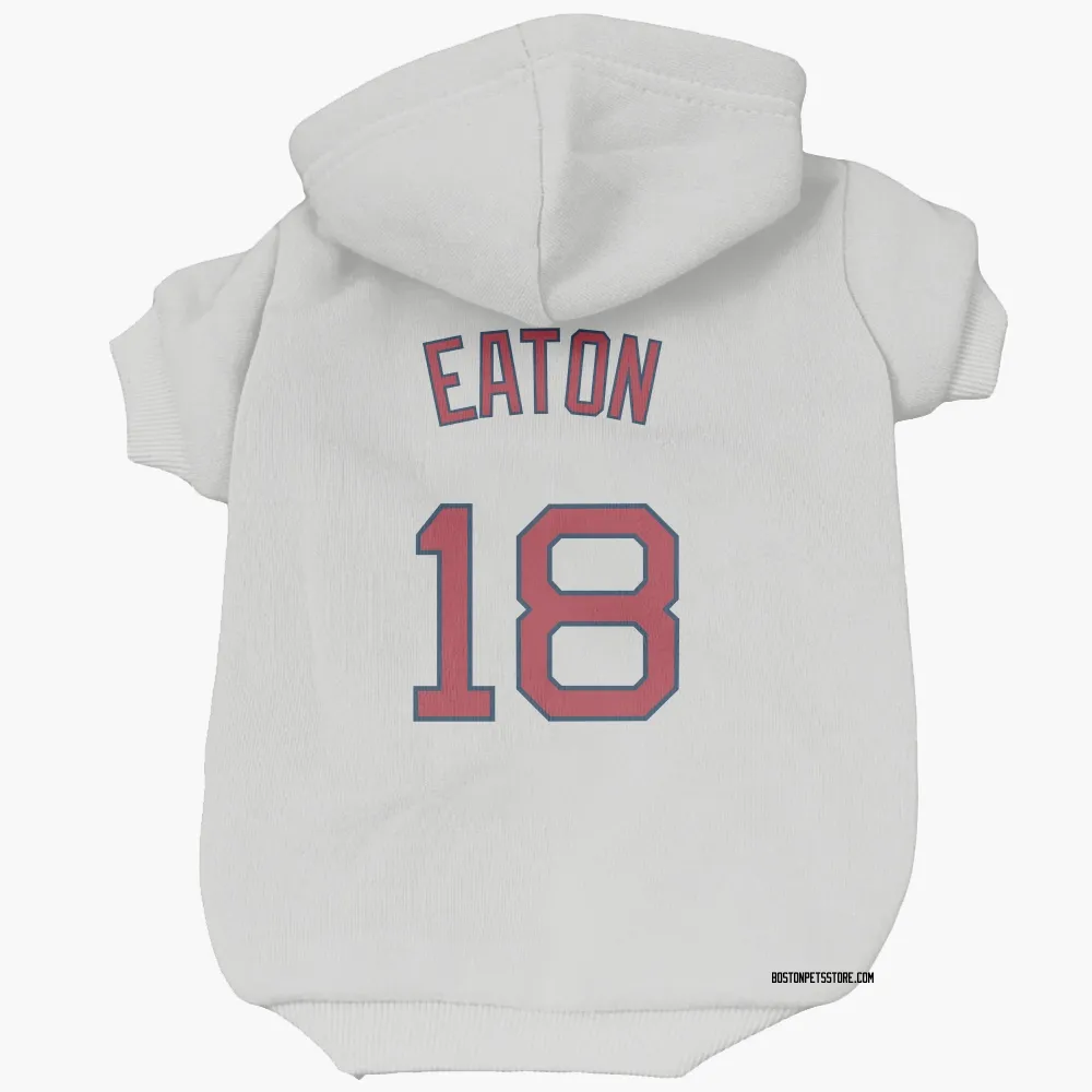 Boston Red Sox Nate Eaton White Pet Hoodie for Dog & Cat