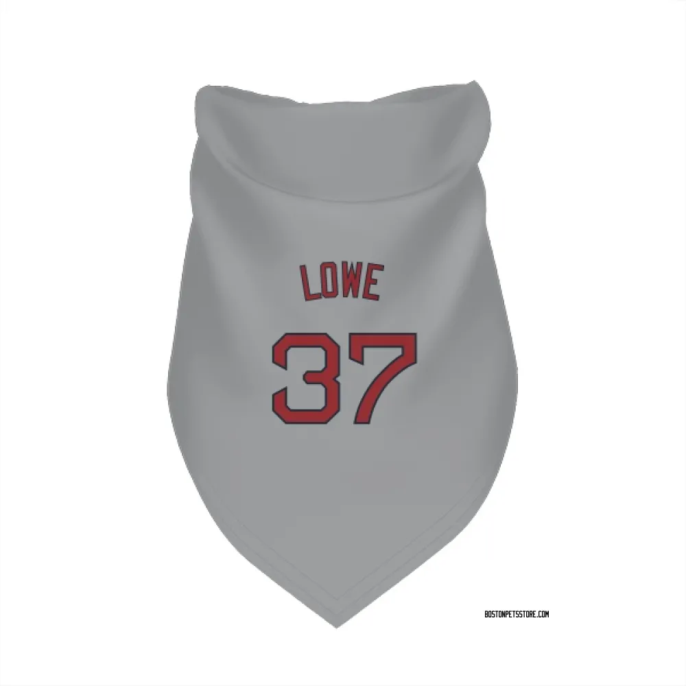 Boston Red Sox Nathaniel Lowe Gray Pet Bandana for Dog & Cat