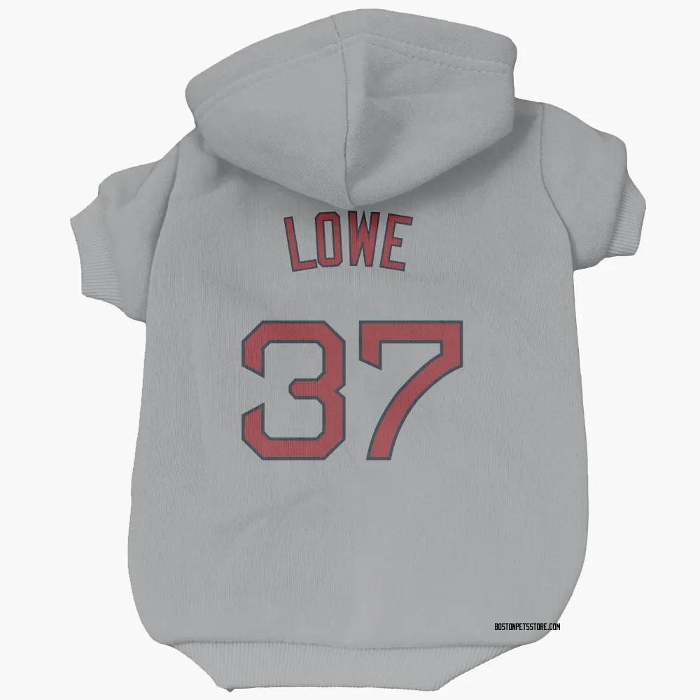 Boston Red Sox Nathaniel Lowe Gray Pet Hoodie for Dog & Cat
