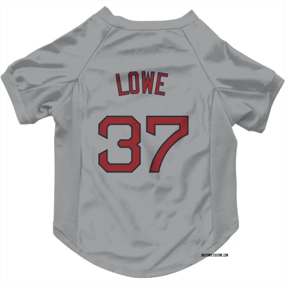 Boston Red Sox Nathaniel Lowe Gray Pet Jersey for Dog & Cat