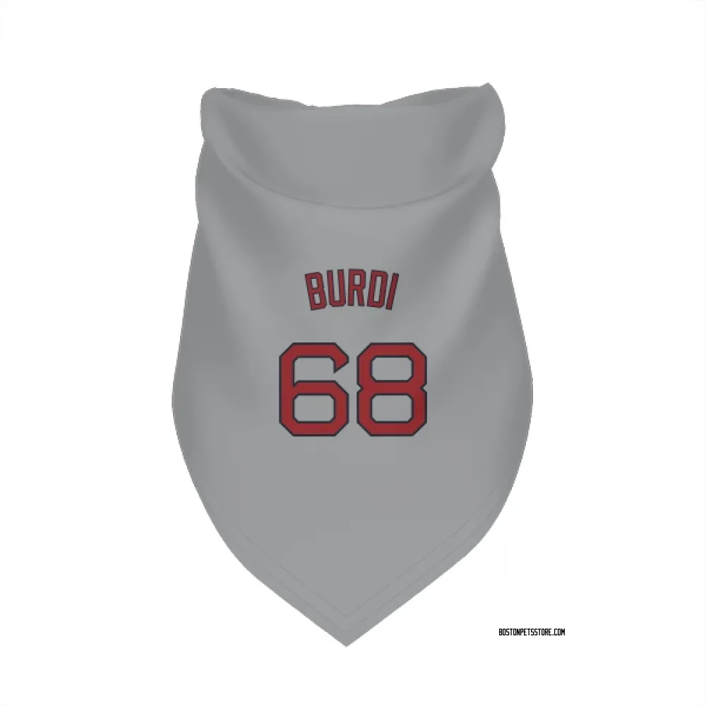 Boston Red Sox Nick Burdi Gray Pet Bandana for Dog & Cat