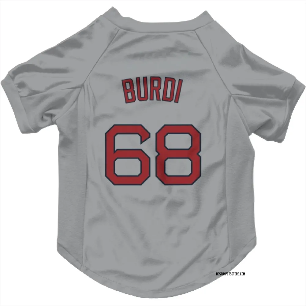 Boston Red Sox Nick Burdi Gray Pet Jersey for Dog & Cat
