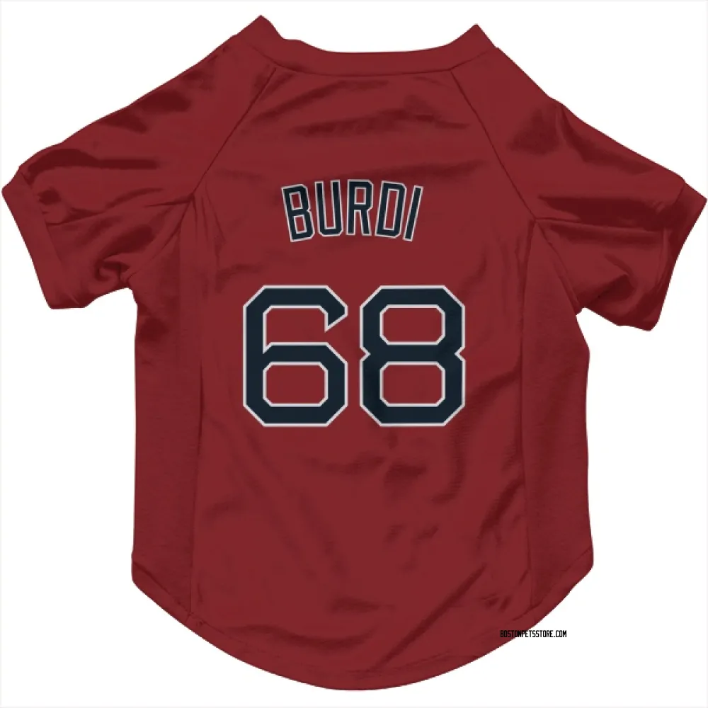 Boston Red Sox Nick Burdi Red Pet Jersey for Dog & Cat