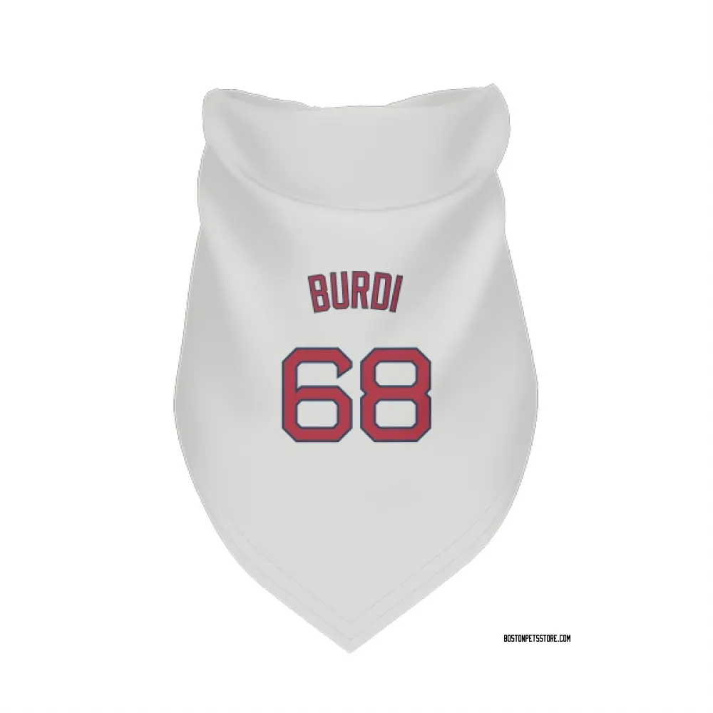 Boston Red Sox Nick Burdi White Pet Bandana for Dog & Cat