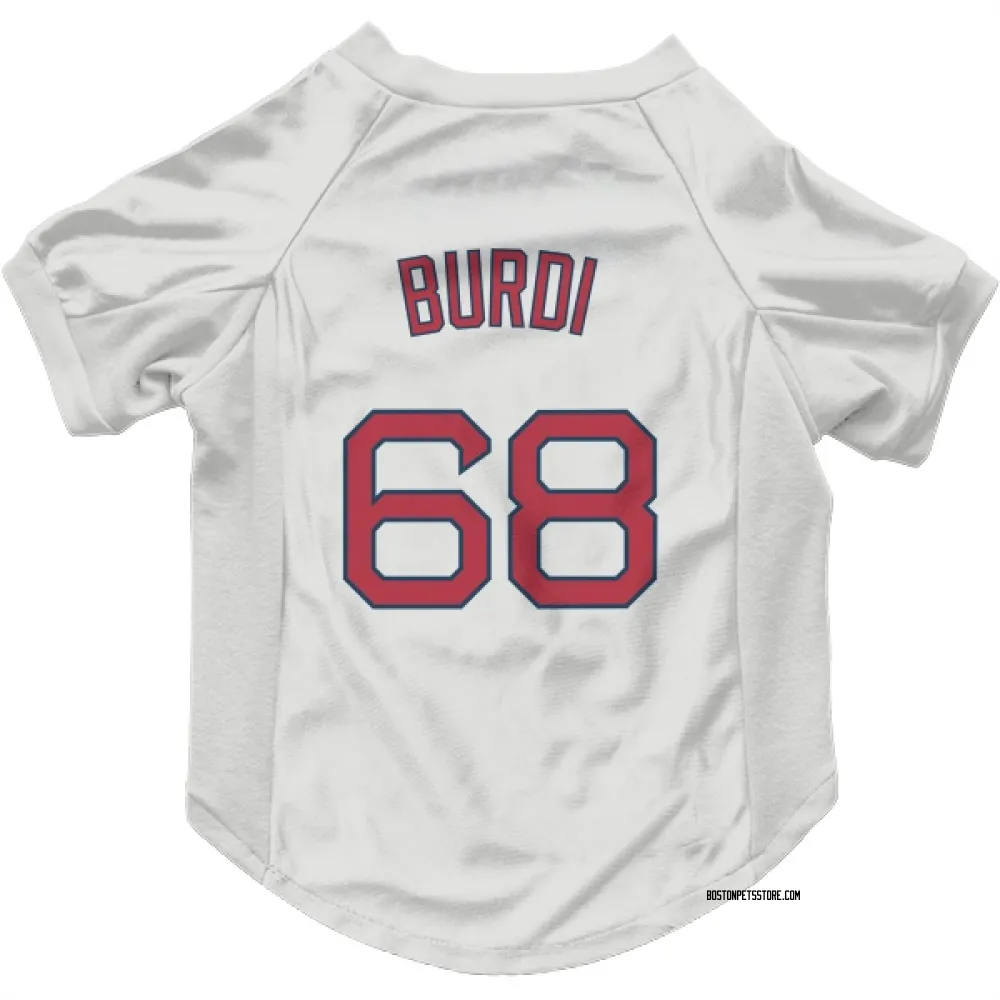 Boston Red Sox Nick Burdi White Pet Jersey for Dog & Cat