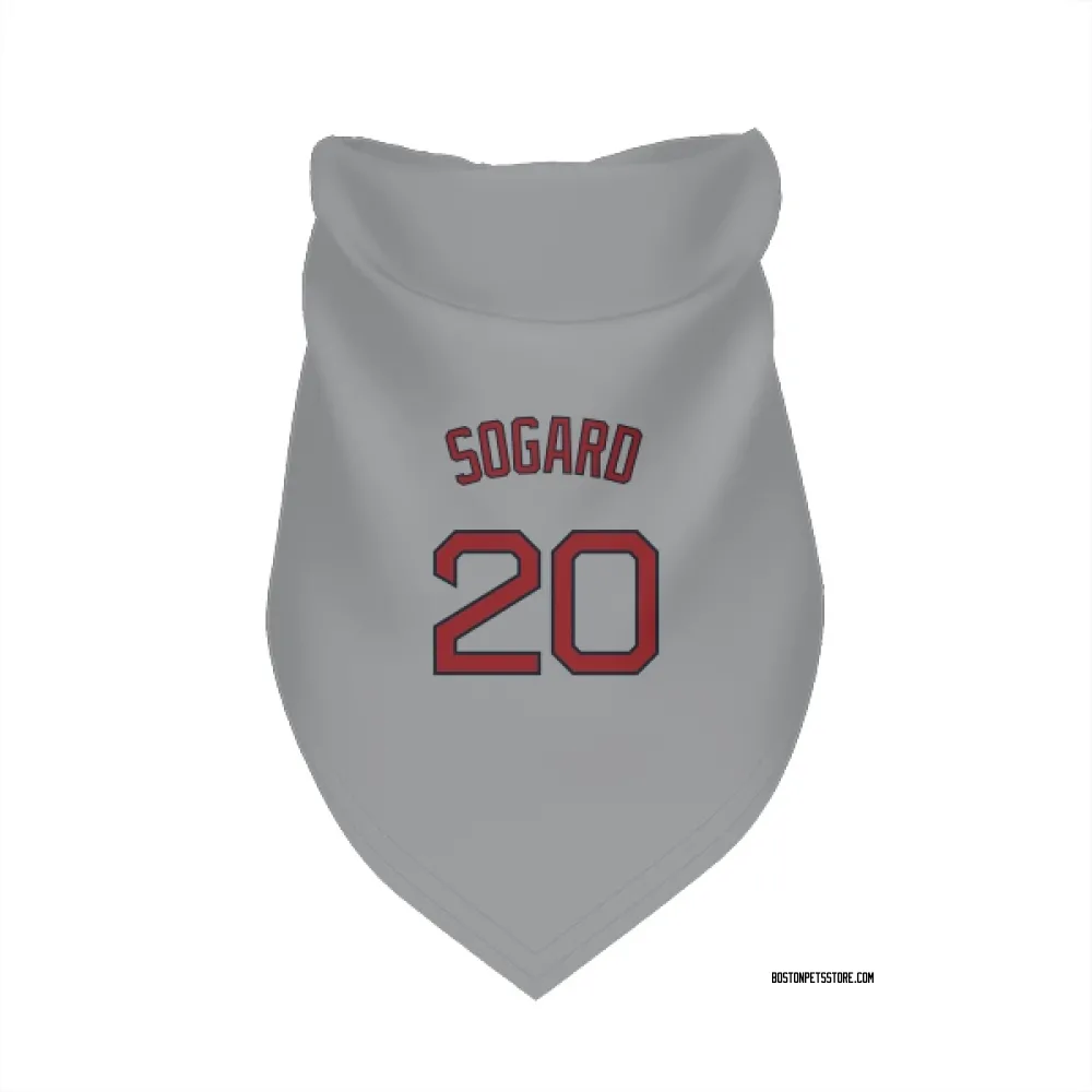 Boston Red Sox Nick Sogard Gray Pet Bandana for Dog & Cat