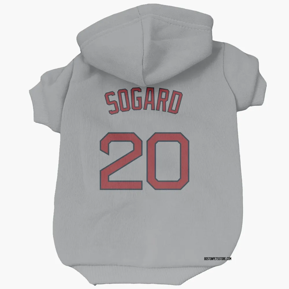 Boston Red Sox Nick Sogard Gray Pet Hoodie for Dog & Cat