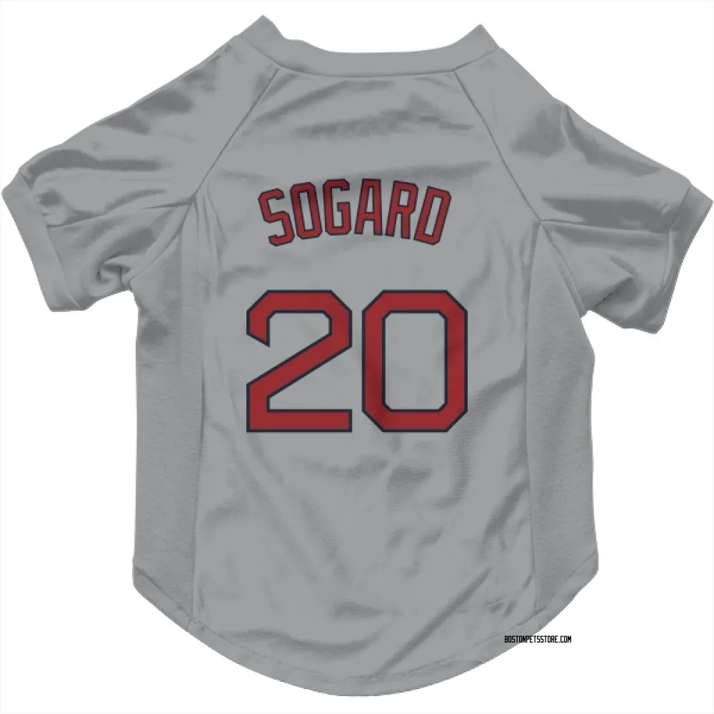 Boston Red Sox Nick Sogard Gray Pet Jersey for Dog & Cat