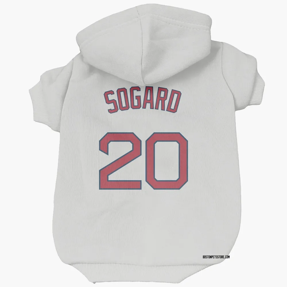 Boston Red Sox Nick Sogard White Pet Hoodie for Dog & Cat