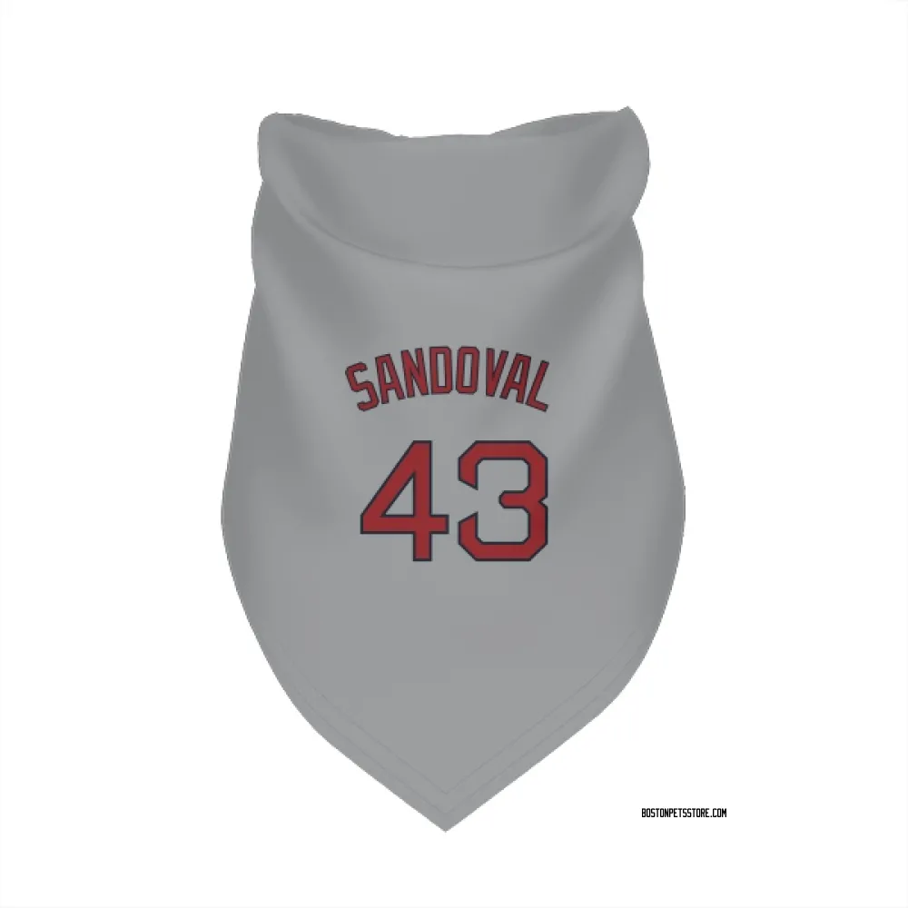 Boston Red Sox Patrick Sandoval Gray Pet Bandana for Dog & Cat