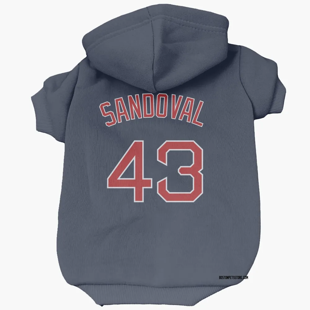 Boston Red Sox Patrick Sandoval Navy Pet Hoodie for Dog & Cat