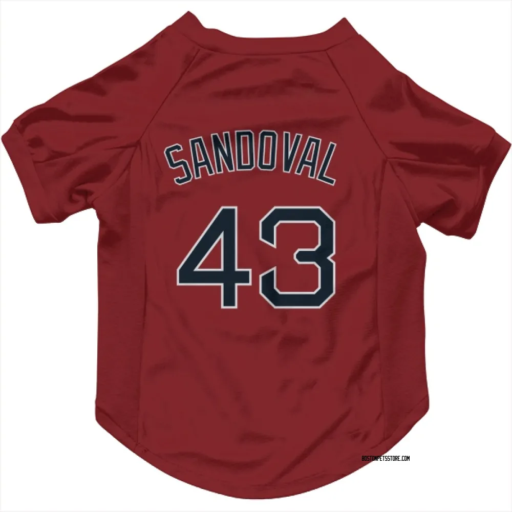 Boston Red Sox Patrick Sandoval Red Pet Jersey for Dog & Cat