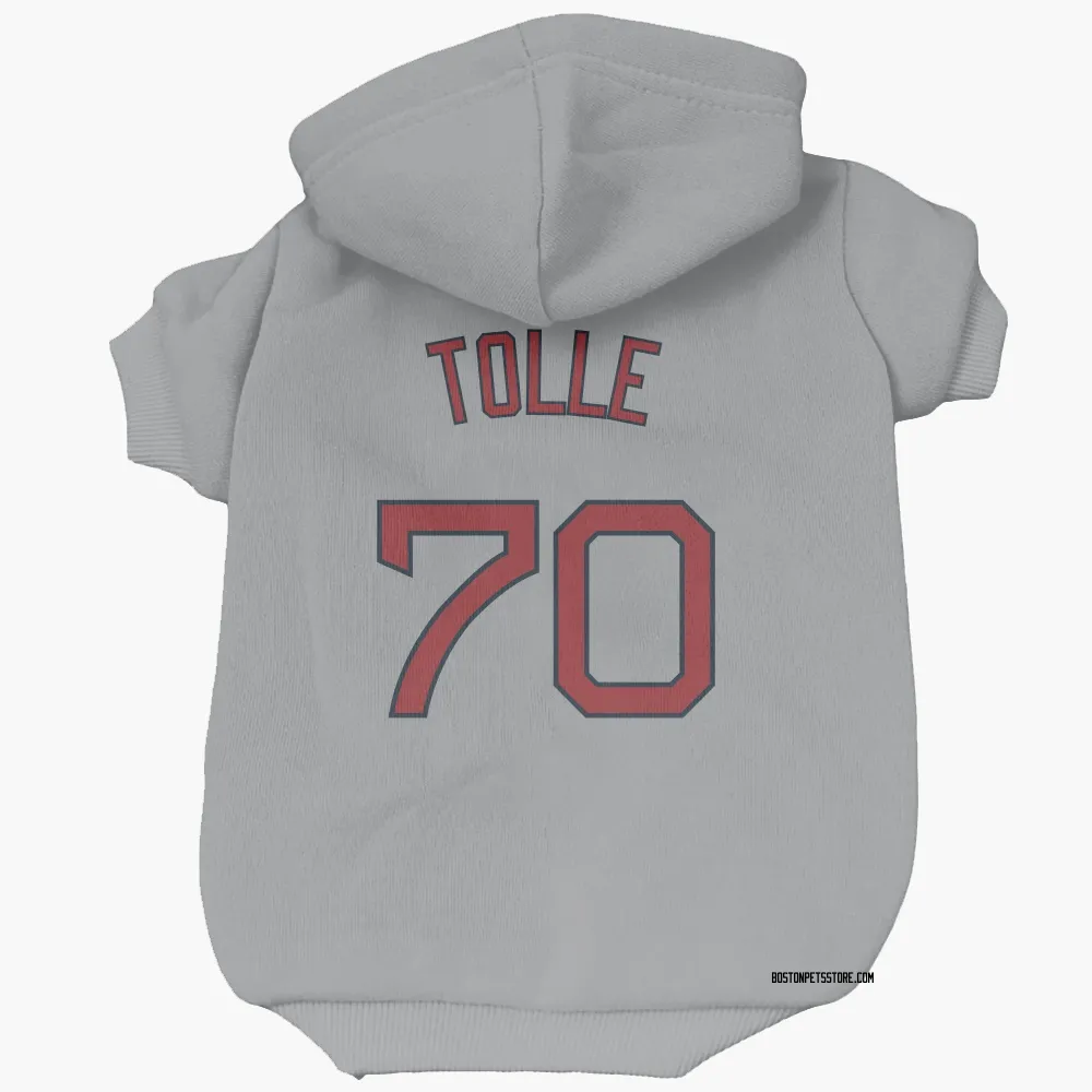 Boston Red Sox Payton Tolle Gray Pet Hoodie for Dog & Cat