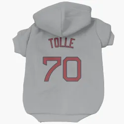Boston Red Sox Payton Tolle Gray Pet Hoodie for Dog & Cat