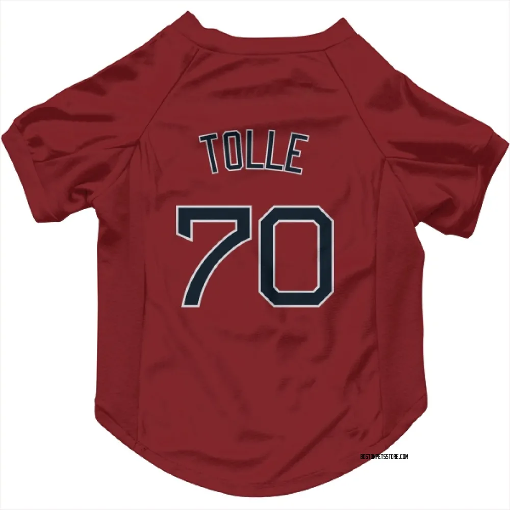Boston Red Sox Payton Tolle Red Pet Jersey for Dog & Cat