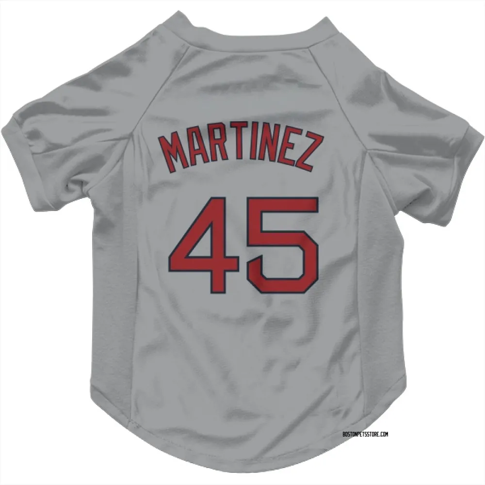 Boston Red Sox Pedro Martinez Gray Pet Jersey for Dog & Cat