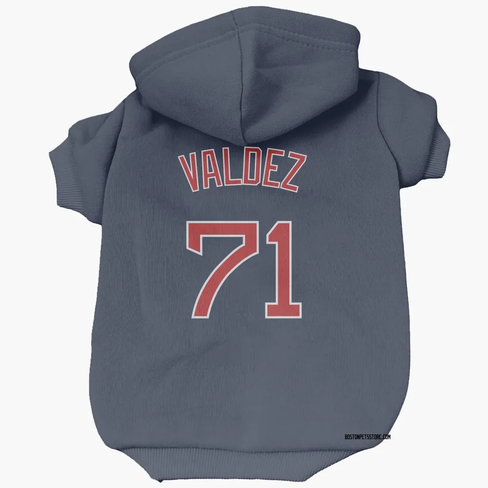 Boston Red Sox Phillips Valdez Navy Pet Hoodie for Dog & Cat