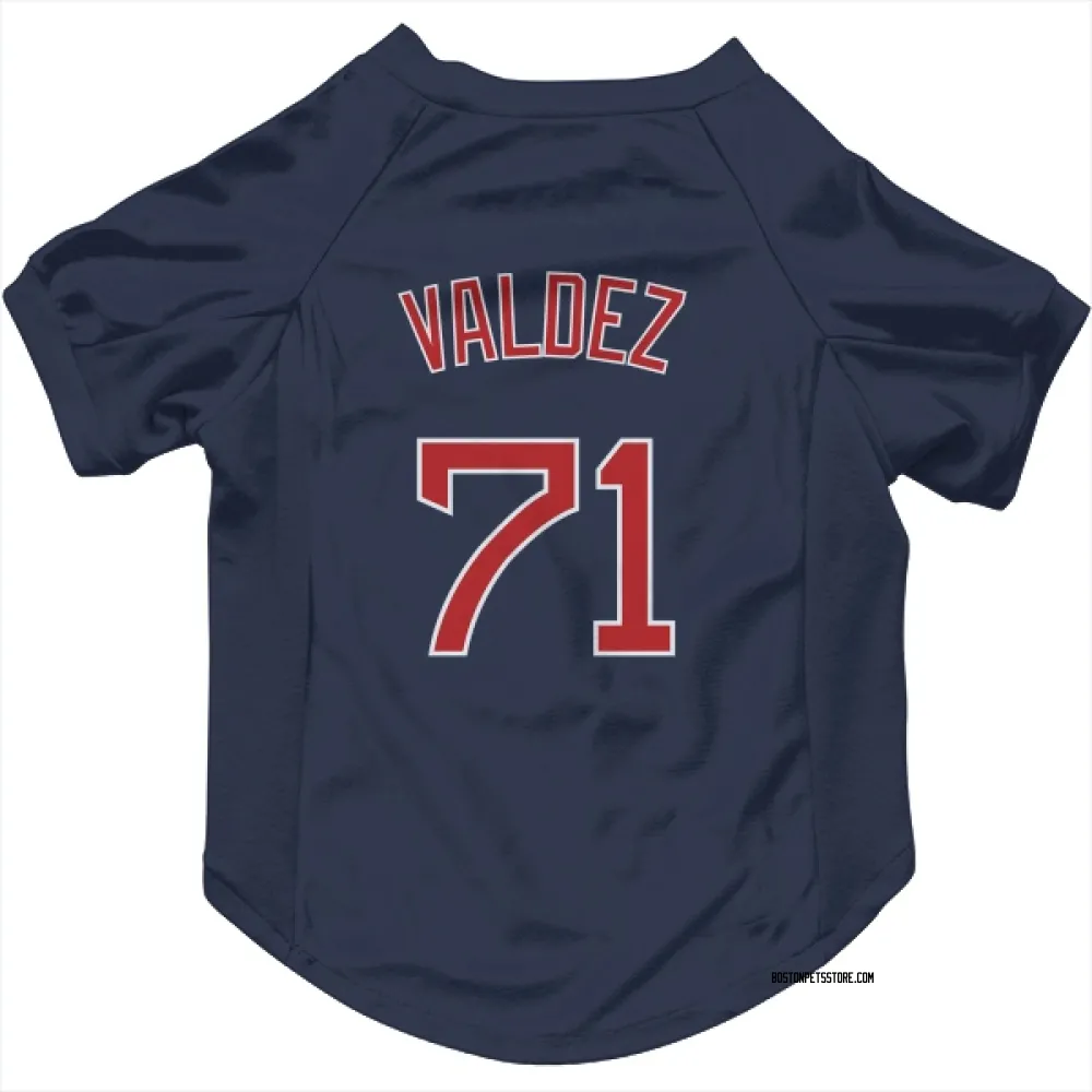 Boston Red Sox Phillips Valdez Navy Pet Jersey for Dog & Cat