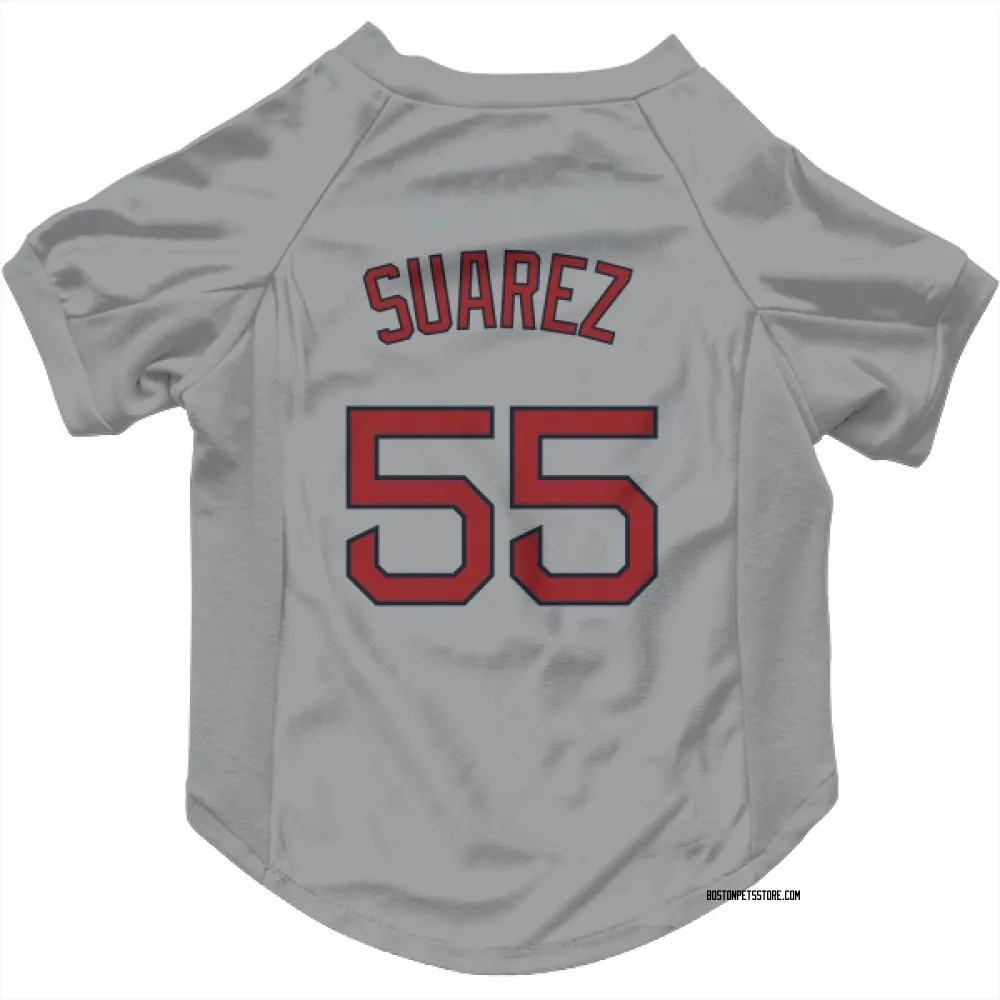 Boston Red Sox Ranger Suarez Gray Pet Jersey for Dog & Cat