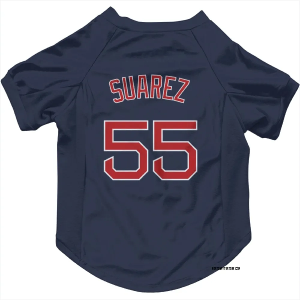 Boston Red Sox Ranger Suarez Navy Pet Jersey for Dog & Cat